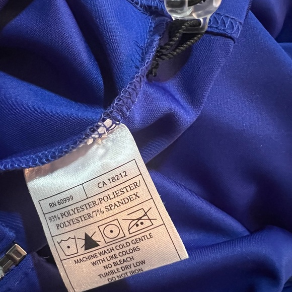 Antigua Woman’s Leader Blue Lightweight Jacket Full Zip Size Large - Picture 8 of 8